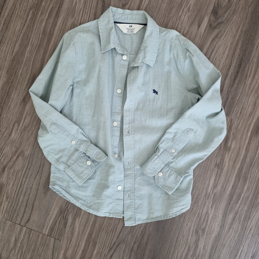 H&M Soft Blue Collared Shirt